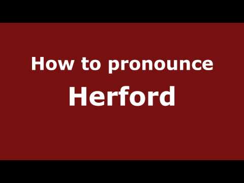 How to pronounce Herford