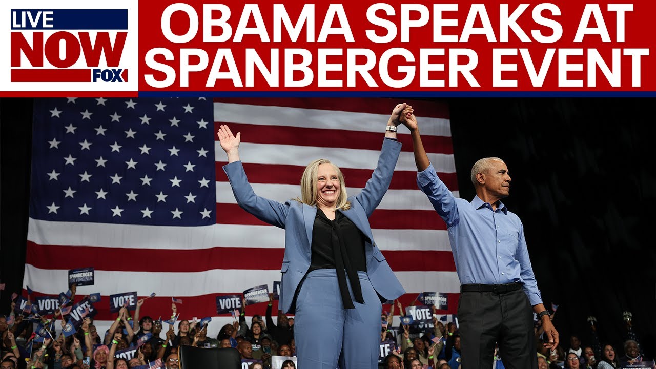 Former President Obama campaigns for Spanberger