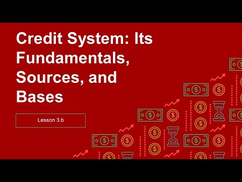 BA 100   FM Lesson 2 Credit System