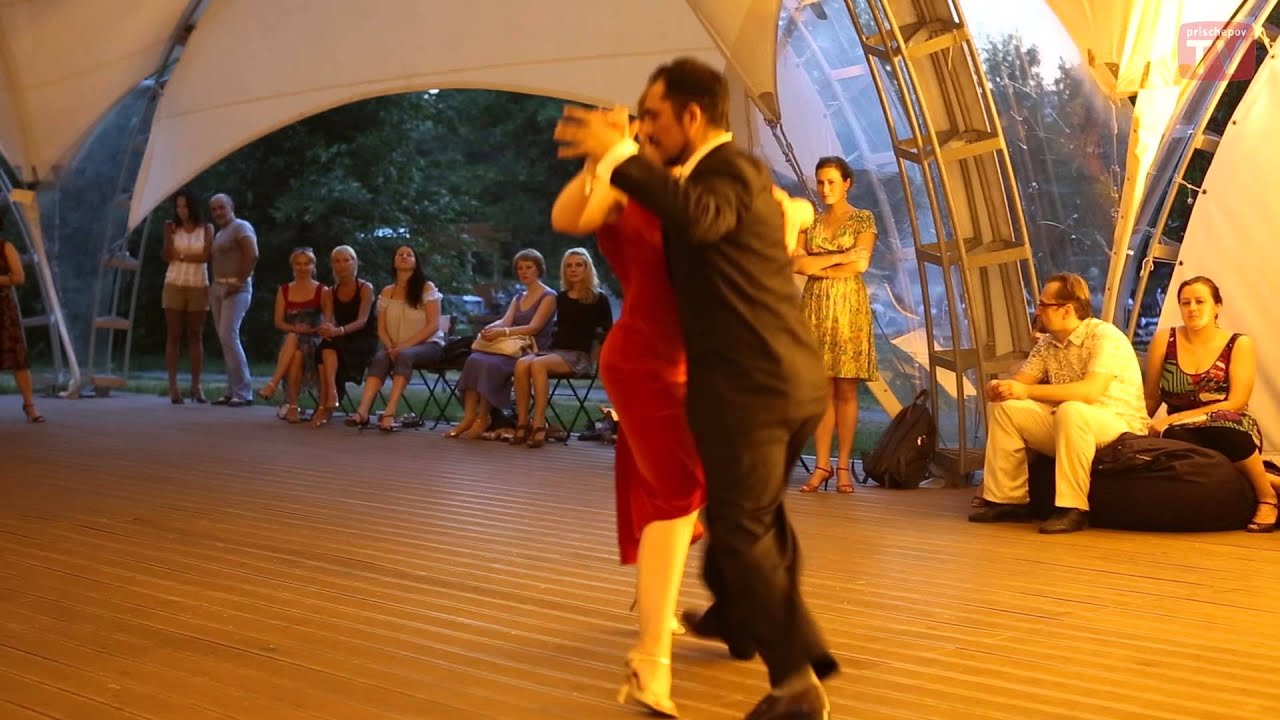 Hernan Che and Kaisa Saarinen, 2, Moscow, Prischepov Milonga, Open-Air, 27.06.2013