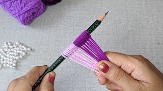 It's so Beautiful. Amazing Hand Embroidery Flower design idea. Super Hand Embroidery Flower design