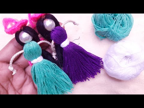 IT'S SO BEAUTIFUL !!  SUPER CRAFT IDEA WITH EMBROIDERY FLOSS -DIY EASY EMBROIDERY FLOSS DOLL