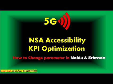5G NSA Accessibility KPI Optimization and Traffic Shifting between 4G-5G in Nokia & Ericsson