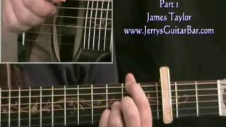 How To Play James Taylor The Blues is Just a Bad Dream (intro only)