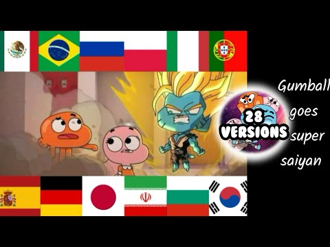 The Amazing World of Gumball - Gumball goes super saiyan (Multilanguage)