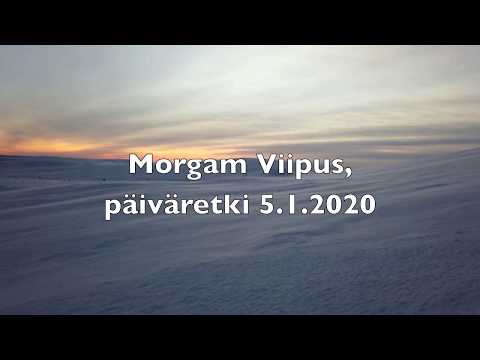 Päiväretki kaamoksessa Lemmenjoella 5.1.2020