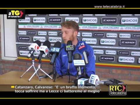 Catanzaro Calcio, conferenza stampa di Eugenio Calvarese RTC TELECALABRIA