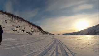preview picture of video 'SNOWMOBILE IN KIRKENES (2)'