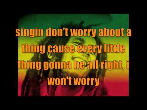 Bob Marly - Three little birds with lyrics