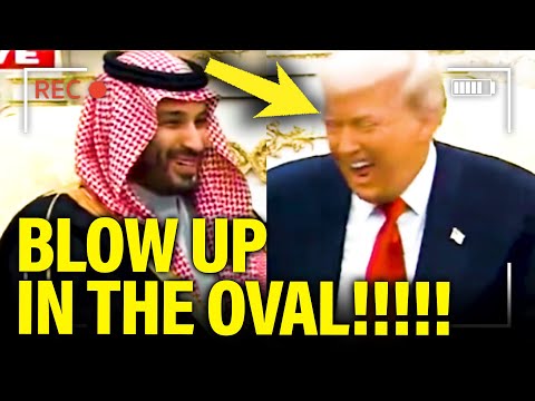 Trump BLOWS UP IN OVAL at Press Event with SAUDI PRINCE