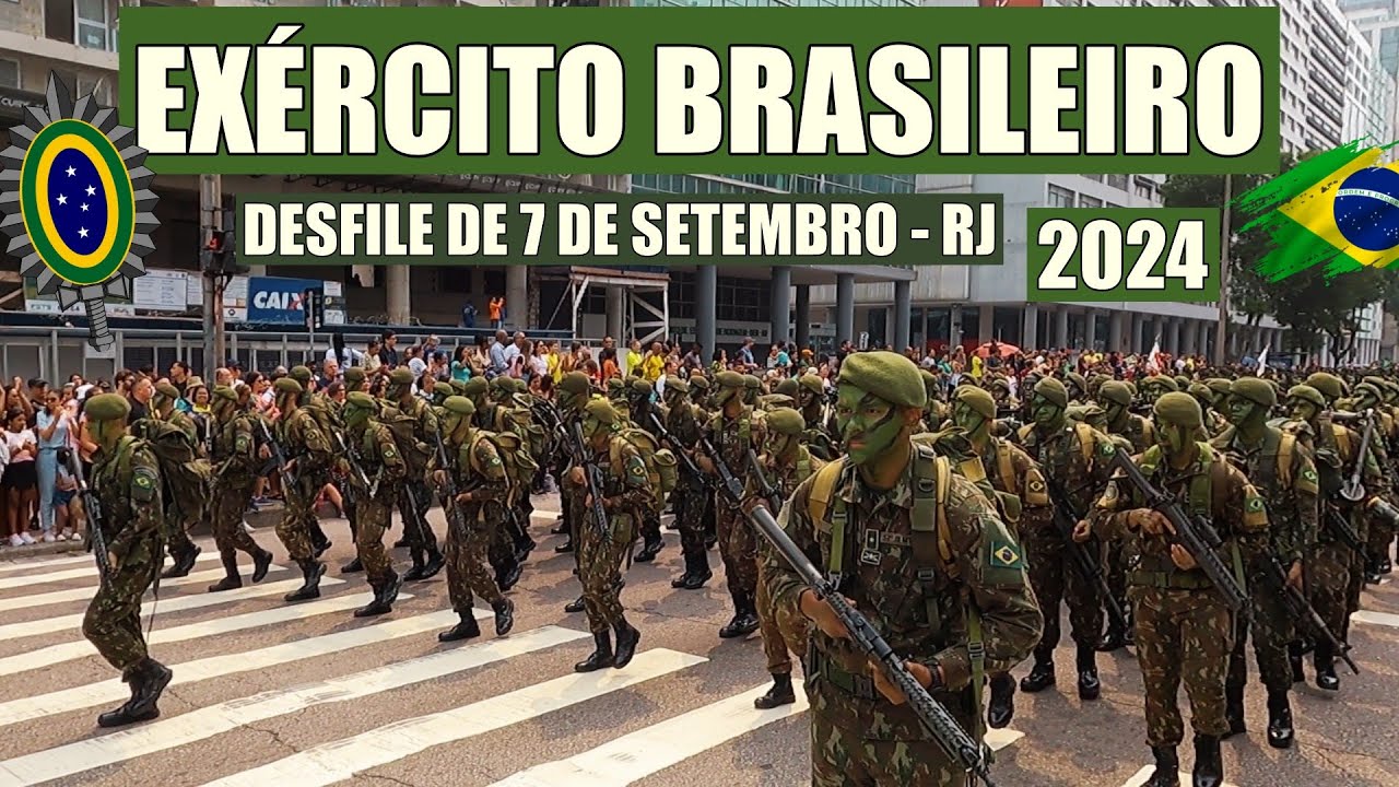 Exército Brasileiro no Desfile de 7 de Setembro no Rio de Janeiro - RJ