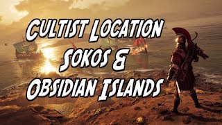 Assassin's Creed Odyssey: (FAST TIPS) Cultist Location Sokos Obsidian Island, Gods of the Aegean Sea
