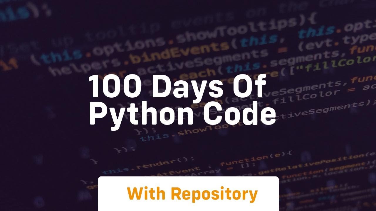 100 days of python code