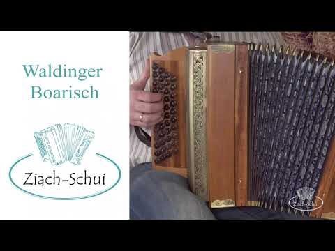 Waldinger Boarisch - Lernvideo - Ziach-Schui - Steirische Harmonika - (Trink ma no a Flascherl Wein)