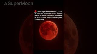 Blood moon is happening this September ? #bloodmoon #lunareclipse2025 #nasa #updatenews #facts