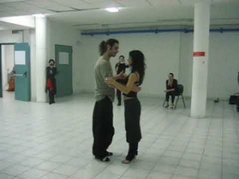 Leandro Furlan y Gaia Pisauro - TANGO Lesson at 1th Tango Fusion, RIMINI 2008
