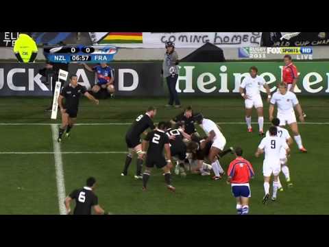 Rugby world cup final 2011 ALL BLACKS-FRANCE part1/2