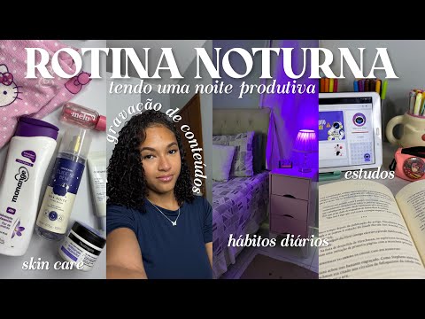 Night routine 🌟 Having a productive night | studying, content recording, gym, daily habits