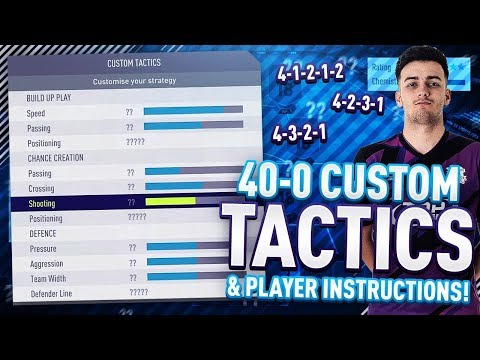 HASHTAG HARRY 40-0 BEST CUSTOM TACTICS & PLAYER INSTRUCTIONS!! FIFA 18 BEST FORMATIONS?