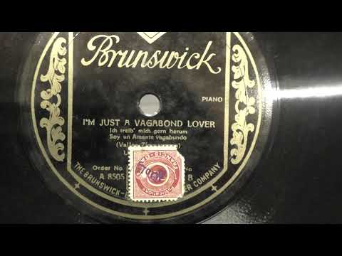 Lee Sims (piano): I'm just a vagabond lover. (1929).