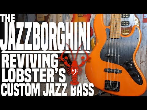 The Jazzborghini - Reviving Lobster's Custom Frankenstein Jazz Bass! LowEndLobster Fresh Look