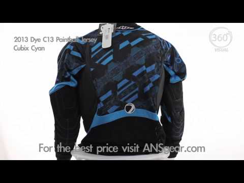 2013 Dye C13 Paintball Jersey - Cubix Cyan - Visual 360