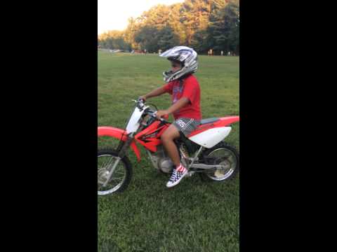 Crf80f first ride using a clutch