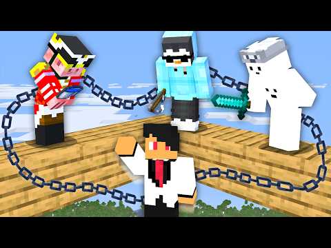 SpeedRunning Minecraft Chained Together With @MrLapis @NotStevee69 @fynoxgaming