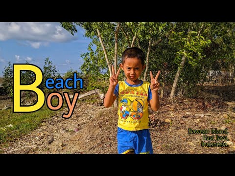 My nephew playing around at the beach
