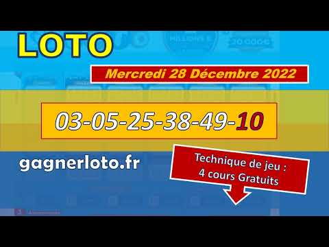 LOTO RESULTAT TIRAGE MERCREDI 04 JANVIER 2023