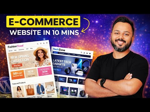 10 Minute WordPress Store  No Coding Ecommerce Website 