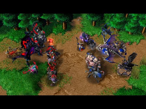 [Warcraft 3] All Night Elf Unit VS All Undead Unit