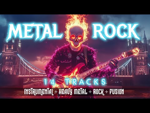 SAVAGE SERENADE ⚡ | Epic Heavy Metal Rock Fusion | Cinematic Guitar Power | Flaming Skull 4K Vibes