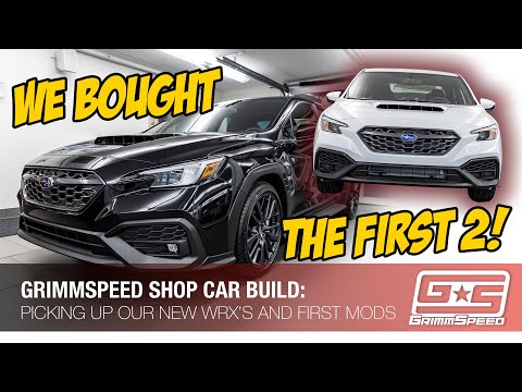 Picking up our ALL NEW 2022 WRX's and installing the first mods!