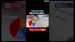【中流クライシス】月収25万円男性 食費を切り詰める理由は…【クロ現】| NHK | #shorts