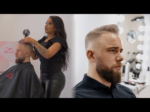 Mens Hair Color Tutorial - Grey Hairstyle Transformation