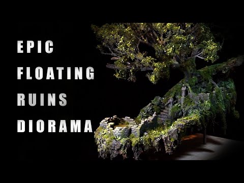 Build an AMAZING Floating Island Ancient Ruins Diorama | Scenery | Terrain