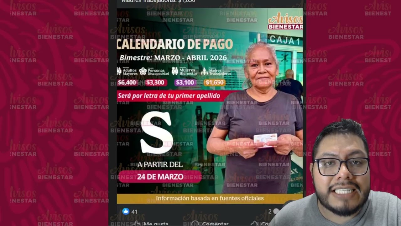 ¡AQUIEN LE TOCA EL PAGO! de las pensiones y programas para el bienestar el 24 de marzo no se te pase