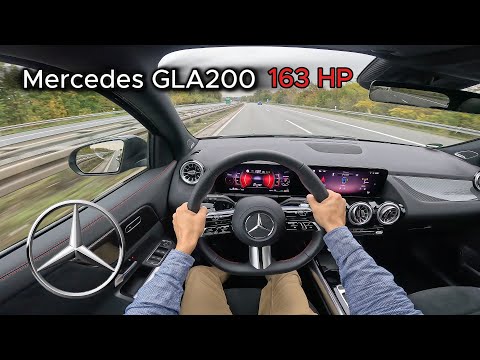 2023 Mercedes GLA200 (H247) 1.3 Turbo (163 hp) - POV Short Test drive On the German Autobahn