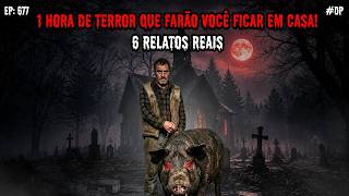 1 HORA DE TERROR! - 6 RELATOS REAIS | EP.677 #dp