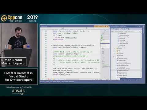 Latest & Greatest in Visual Studio 2019 for C++ developers - Marian Luparu, Sy Brand - CppCon 2019