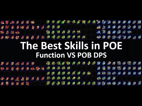 [POE] The Best Skills in Path of Exile - Skill Functionality Vs DPS Numbers