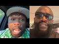 50 Cent REACTS To Rick Ross TROLLING His Eminem & Tupac Project