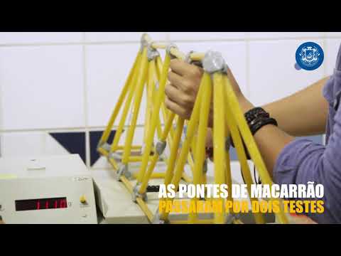 Competição de Pontes de Macarrão 2017 - Universidade Católica de Santos