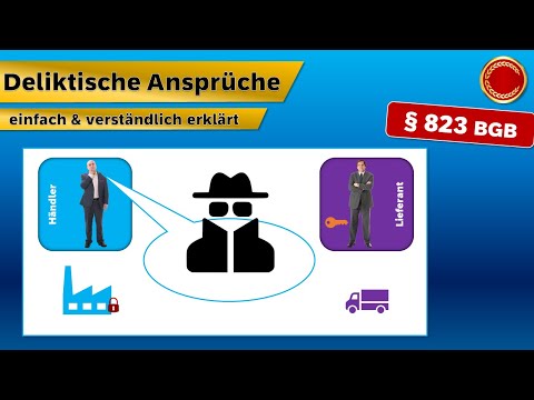 § 823 BGB // Deliktische Ansprüche - 👨🏼‍🎓 EINFACH ERKLÄRT 👩🏼‍🎓