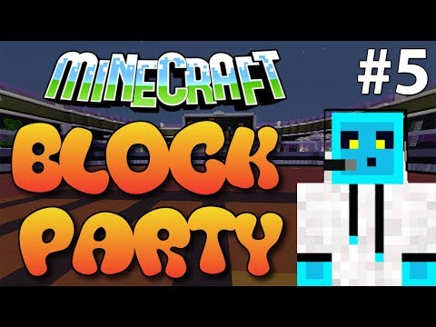 Minecraft Minigame Block Party Bölüm 5 - Herkes Düştü