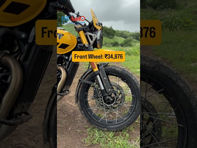 Triumph Scrambler 400 XC tubeless spoke wheels prices revealed