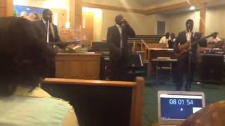 Down in the water been baptize lead by clearance and Willie