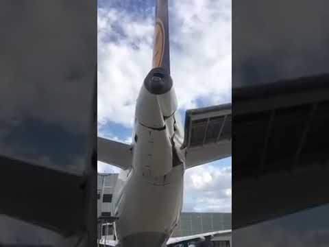 Impacto avión A319 Lufthansa