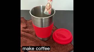 stainless steel milkshake cup